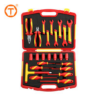 Ensemble d'outils électriques à haute tension VDE 24 pièces, boîte à outils isolée avec outils inclus