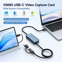 Tarjeta de Captura de Video USB C 1080P60 HDMI a Tipo-C con Dongle, Transmisión de Energía PD de 100W, Chip MS2130, Plug and Play para Cámara, Laptop, Switch