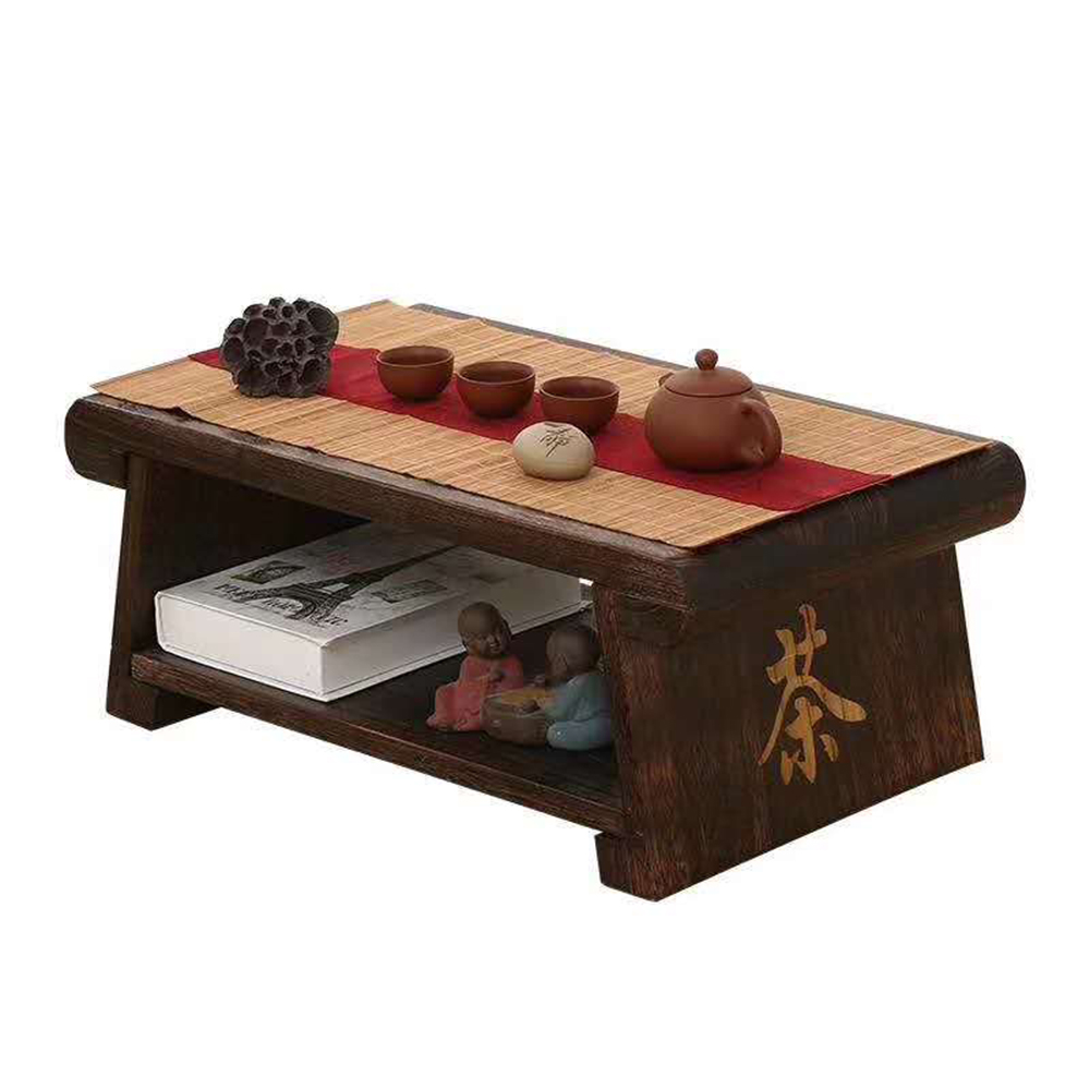 Складной домашний столик-татами, эркерный столик из массива дерева, Маленький журнальный столик дзен, итальянский низкий стол для балкона