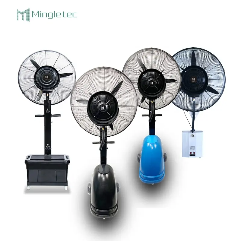26 30 Inch Fabricage Outdoor Centrifugaal Ventilator Stand Misting Fan Met Luchtbevochtiger