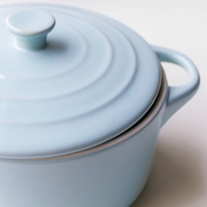 Microwave Oven Safe Baking Bowl Soup Cooking Pot <strong>Ceramic</strong> Mini Round <strong>Casserole</strong> <strong>Dish</strong> <strong>With</strong> <strong>Lid</strong> - Product Image 6