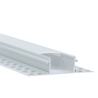 Profilé en aluminium LED avec diffuseur, embouts et clips pour bande LED 61*14 mm