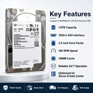 Disque dur SAS Seagate 1,8 To 10K ST1800MM0129, 2 millions d'heures MTBF, charge utile de 550 To/an, double port, fonctionnement 24/7 pour RAID, VDI, OLTP - Product Image 4