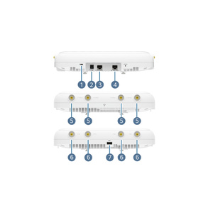 Point d'accès sans fil d'entreprise AirEngine 8776-X7ET-T 50088472 11be intérieur, tri-bande 4+4+4, antenne <span class=keywords><strong>externe</strong></span>, Wi-Fi 7 longue portée - Product Image 2