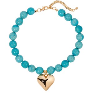Collar de Piedras Naturales Estilo Playa de Verano, Collar con Colgante de Corazón de Cuarzo <span class=keywords><strong>Rosa</strong></span> y Turquesa <span class=keywords><strong>Grande</strong></span> para Mujer, Joyería Fina - Product Image 6