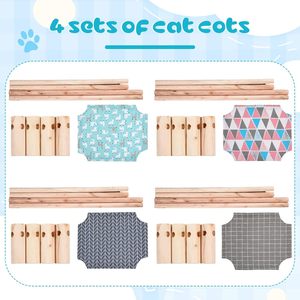 Pet Product Summer Pet Sofa Pet Puppy <strong>Bed</strong> Cat Wood Hammock Sofa <strong>Dog</strong> Wooden Cat <strong>Bed</strong> - Product Image 2