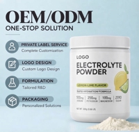 Poudre d'électrolytes aromatisée antioxydante Halal ODM à délai de livraison rapide, MOQ flexible, pour la récupération post-entraînement et le soutien immunitaire, directement de l'usine