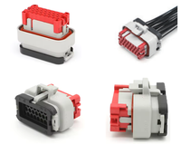 Boîtier de connecteur étanche 23 broches blanc femelle en cuivre pour contrôleur de véhicule à énergie nouvelle, référence 770680-2, pour applications automobiles