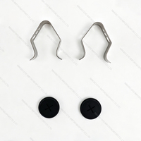 Lot de 2 sondes à viande de rechange pour barbecue à granulés et fumoir, prise de 3,5 mm avec passe-fils et clips