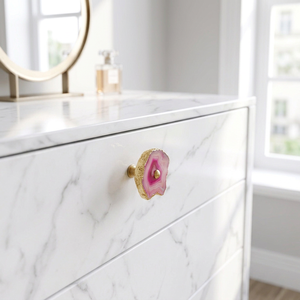 AK Brass Decorative Agate Stone & Metal Cabinet Handle Multi Color Finish Wholesale Price Shelf Drawer Furniture Luxury <b>Hardware</b> - Product Image 3