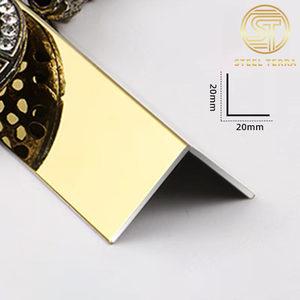 90 độ l-hình dạng TRIM trang trí thép không gỉ góc Bar 8K gương/chải kết thúc không thấm nước bền tường sàn căn hộ - Product Image 3