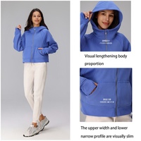 Haute qualité femmes automne fermeture éclair à capuche veste pantalons de survêtement deux pièces ensemble Logo personnalisé Jogging survêtements 2 pièces ensemble femmes hiver