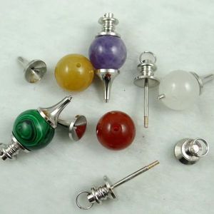 Chakra Reiki boule de guérison améthyste <span class=keywords><strong>radiesthésie</strong></span> <span class=keywords><strong>radiesthésie</strong></span> pendule pierre précieuse naturelle cristal Wiccan outil Feng Shui sept Chakra - Product Image 3