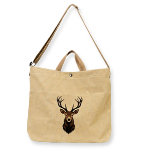 Bolsa de Compras Mediana con Estampado de Ciervo, Asa para Hombro, Uso Diario, Fabricada en China, Marca Personalizada - Product Image 1