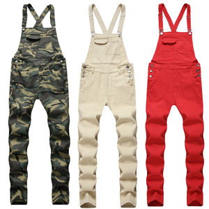 Mono de Mezclilla Personalizado con Estilo 2024, Multicolor, con Bolsillos Grandes, Camuflaje Verde, para Hombre - Product Image 2