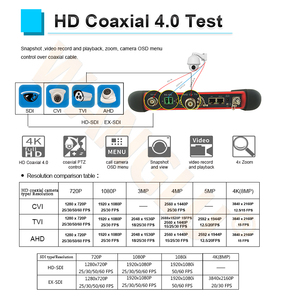7 inch touchscreen <span class=keywords><strong>cctv</strong></span> <span class=keywords><strong>tester</strong></span> für 8MP TVI TVI CVI AHD SDI EX SDI/IP/Analog kamera <span class=keywords><strong>video</strong></span> <span class=keywords><strong>tester</strong></span> - Product Image 3