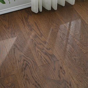 Suelo de madera noble de roble blanco multicapa T&G de 12mm, 15mm, 18mm, con borde antideslizante y duradero, acabado brillante CE Grado AB, de tablón ancho para villas. - Product Image 2