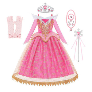 Vestidos de Princesa Aurora <span class=keywords><strong>para</strong></span> Niñas, Estilo Moderno, con Encaje Bordado, Tul, Manga Larga, Disfraces <span class=keywords><strong>para</strong></span> TV y Cine - Product Image 2