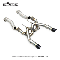 Knalpot Catback Stainless Steel Pabrik untuk Mclaren 720S Spider/Coupe 4.0T 2017-2019 Boska Direct Fit Exhaust Pipes
