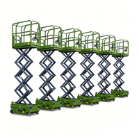 Mini-élévateur à ciseaux électrique robuste pour extérieur, capacité 230 kg, hauteur 4m, 6.8m, 8m, 10m, pour peinture intérieure, direct usine