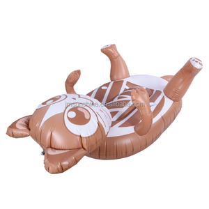 Flotador de piscina inflable con dibujos animados para adultos, juguete de <span class=keywords><strong>playa</strong></span> inflable, Gato marrón - Product Image 1