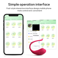 Mini vibromasseur portable longue portée avec télécommande sans fil via application, étanche IPX7, 10 fréquences pour couples