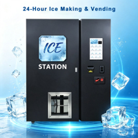 Distributeur automatique de glace intelligent à écran tactile de 21,5 pouces, 24h/24, pour usage commercial, kiosque en libre-service