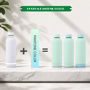 Bouteille de boisson sportive, gourde isotherme à double paroi pour la salle de sport, 500 ml, en acier inoxydable, écologique, cadeau d'entreprise, logo personnalisé, sangle - Product Image 4
