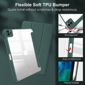 <span class=keywords><strong>Custodia</strong></span> per Tablet per <span class=keywords><strong>Ipad</strong></span> 10.9 2020/2022 Cover posteriore trasparente per Pc Cover morbida per <span class=keywords><strong>Apple</strong></span> <span class=keywords><strong>Ipad</strong></span> <span class=keywords><strong>Air</strong></span> 4/5 <span class=keywords><strong>custodia</strong></span> per portamatite - Product Image 5