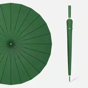 SD 슈퍼 방수 24 뼈 반자동 골프 우산 긴 손잡이 대형 및 강력한 방풍 성인용 클래식 디자인