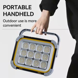 Lámpara Solar LED Plegable Multifuncional de 12000mAh, Resistente al Agua IP66, Portátil, Ahorro de Energía, Recargable con Panel Solar para Exteriores y Camping - Product Image 2