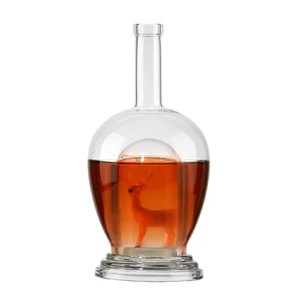 Bouteille en verre vide de 750ml avec bouchon à vis pour <span class=keywords><strong>Gin</strong></span> Vodka Whisky Tequila Liqueur - Product Image 1