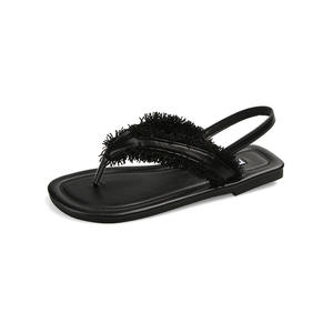 Sandalias Romanas Planas con Borlas y Punta Descubierta, Estilo Retro Coreano para Mujer, Novedades de Verano, Sandalias Cómodas e Informales para Exteriores - Product Image 6