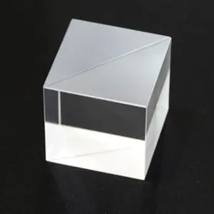 Custom High Precision Optical Glass K9/BK7 Cube Shaped Beam Splitter Cube