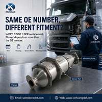 ตัวกรองอนุภาคดีเซล (DPF) แบบรังผึ้งสำหรับรถบรรทุก IVECO Stralis 2 รุ่นใหม่ หมายเลขอะไหล่ XCOE5802041542/5802041633
