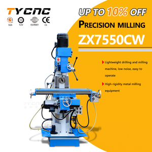 High Quality ZX7550CW Vertical MT4 Spindle Precision Mini Milling Machine With Light Duty Drilling And Milling