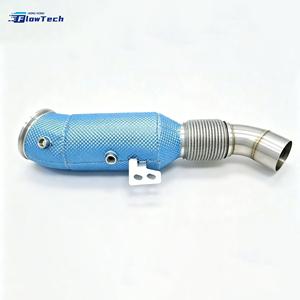 Downpipe de alto flujo de acero inoxidable T304 con escudo térmico para BMW B58 3.0T M240i 340i 440i 540i 840i X3 X4 M40i - Product Image 4