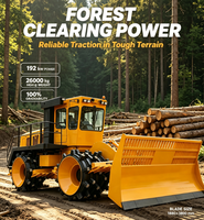 Compacteur de déchets pour dépon, conception de lame de bulldozer large, adapté au compactage et au nivellement des déchets de chantier urbain