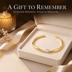 Brazalete abierto irregular chapado en oro amarillo claro, resistente al deslustre, con diseño de pera y engaste de garra retorcido, para mujer, boda, estilo moderno - Product Image 6