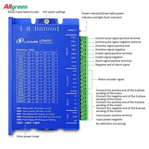 Moteur pas à pas à boucle fermée Allgreen, prix usine, Nema 24, 3 Nm, cadre 60, 6 A, DC 20-50 V, 2 phases, avec driver LCDA257S+LC60H286 - Product Image 4