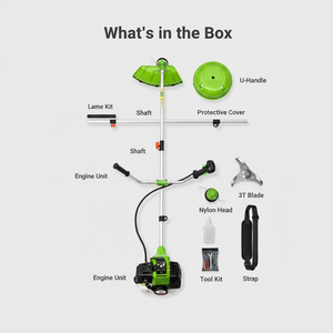 <span class=keywords><strong>Desbrozadora</strong></span> <span class=keywords><strong>de</strong></span> <span class=keywords><strong>Gasolina</strong></span> al Mejor <span class=keywords><strong>Precio</strong></span>, 52cc, 2 Tiempos, Cortadora <span class=keywords><strong>de</strong></span> Césped, Recortadora <span class=keywords><strong>de</strong></span> Maleza con Cuchilla y Cabezal <span class=keywords><strong>de</strong></span> Hilo para Césped, Certificado CE - Product Image 5
