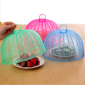 Colorful Round Food Covers Eco-Friendly PP <b>Material</b> Dust Proof Kitchen Use - Product Image 1