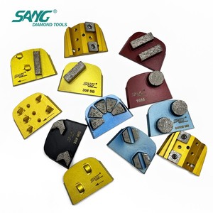 SANG Raspador de unión metálica de alta resistencia, zapatas de desbaste de diamante de doble barra de grano 30 para pulidoras de suelos superabrasivas Lavina - Product Image 3