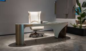 Bureau de luxe Elefante en cuir et marbre pour la maison et le bureau - Product Image 5