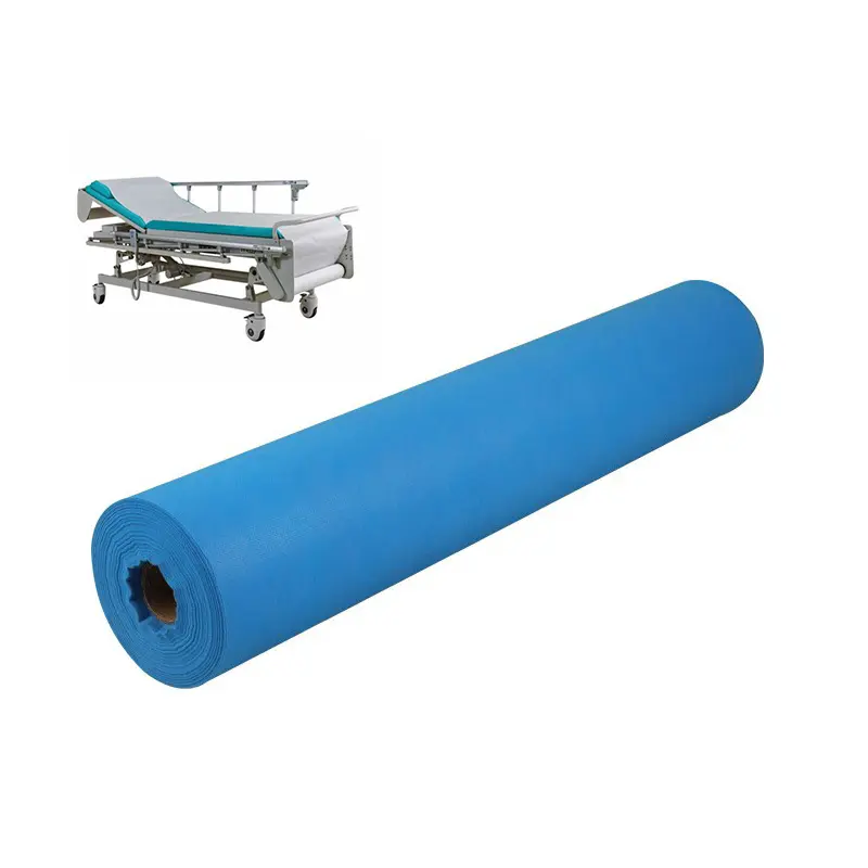 Wholesale Medical Supplier Examination Bed Paper Roll Disposable Spa Nonwoven Bed Sheet Roll Sterile Medical Bed Sheet Roll