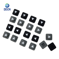 Bouton de commande de panneau de commande de commutateur conducteur Deson, bouton de commutateur laser, clavier, bouton en silicone carré