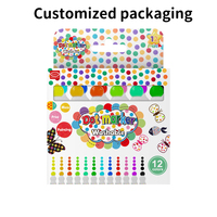 Marqueurs permanents lavables KHY, 12 couleurs, marqueurs acryliques pour bingo, pour enfants, papier