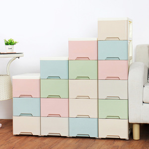 Colorful Cabinet Plastic Drawer Wardrobe Baby Clothes Cupboard Cabinet Storage Organizer For Kids