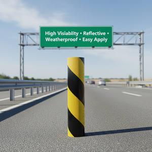 Película de Seguridad Vial Duradera y Resistente, Lámina Reflectante Prismática, Película para Señales de Tráfico, Material Retroreflectante para Uso en Carreteras al Aire Libre - Product Image 1