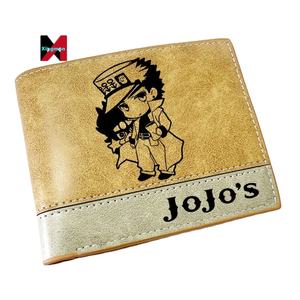 Carteras <span class=keywords><strong>JOJO</strong></span> Bizarre Adventure, tarjetero de anime, monedero para hombres y mujeres, carteras cortas de cuero con cremallera y bolsillo para monedas - Product Image 1